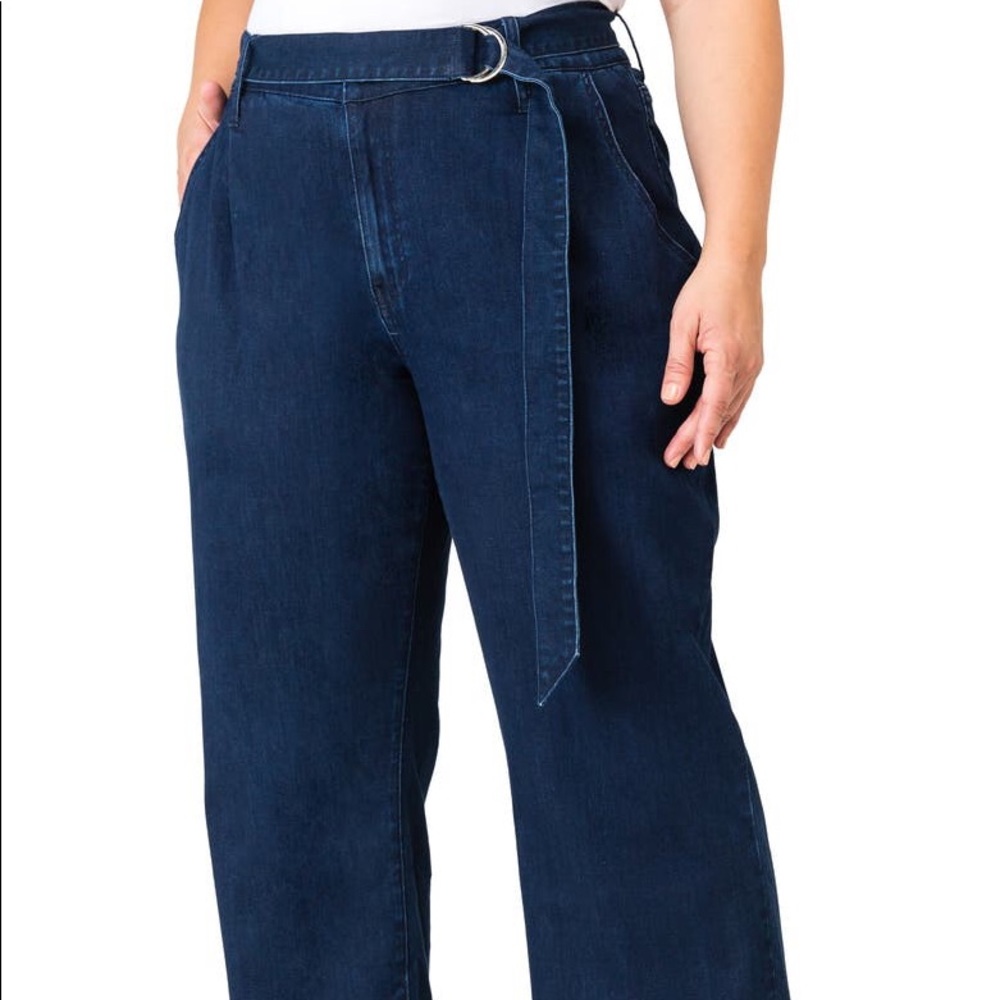 Plus Size Flared Jean With Belt In Size 22